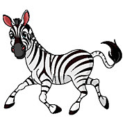 Tapety do detskej izby - Zebra 5235 - samolepiaca na stenu